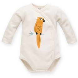 Body rozpinane ecru z papugą Nice Day Pinokio