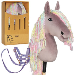 PEGAZ CLUB oryginalny Hobby Horse A3 Rainbow horse + kantar