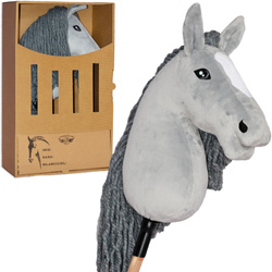 PEGAZ CLUB oryginalny Hobby Horse A3 Koń Tinkier siwy - szary