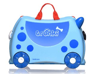 Jeżdżąca walizka jeździk Trunki pies niebieska