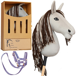 PEGAZ CLUB oryginalny Hobby Horse A3 Koń Polski myszaty + kantar