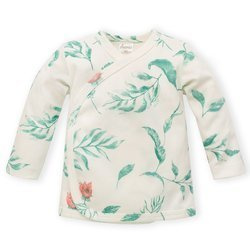 Kaftanik kopertowy ecru w liście Spring Light Pinokio