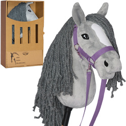 PEGAZ CLUB oryginalny Hobby Horse A3 Koń Tinkier szary + kantar