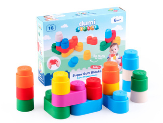 Klocki Dumel DUMI Blocks miękkie i bezpieczne 16szt.