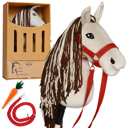 PEGAZ CLUB oryginalny Hobby Horse A3 Koń Polski myszaty + akcesoria