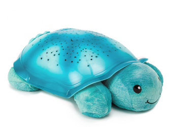 2w1 Projektor z pozytywką, niebieski żółw Cloud b® Twinkling Twilight Turtle™ Aqua