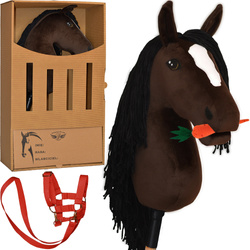 PEGAZ CLUB oryginalny Hobby Horse A3 Wielkopolski gniady + akcesoria
